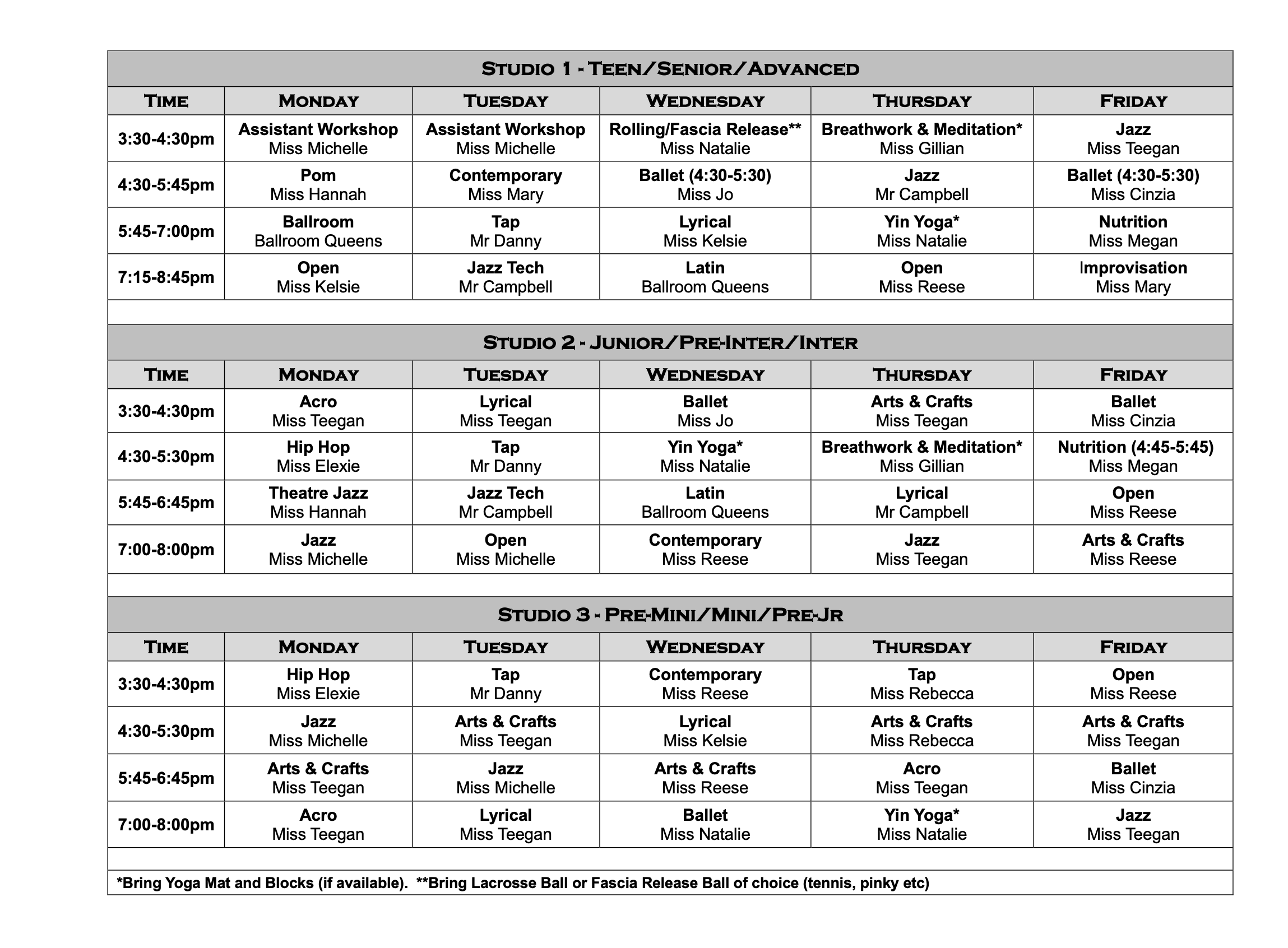 Summer Intensive 2026